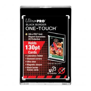 Ultra-Pro One-Touch 130pt Black Border Magnetic Card Holder