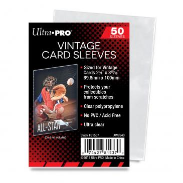 Ultra-pro Soft Sleeves Vintage Cards 50pk